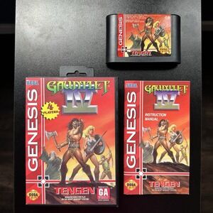 Gauntlet IV (Sega Genesis, 1993) Complete CIB Case/Manual/Game Cartridge Vintage